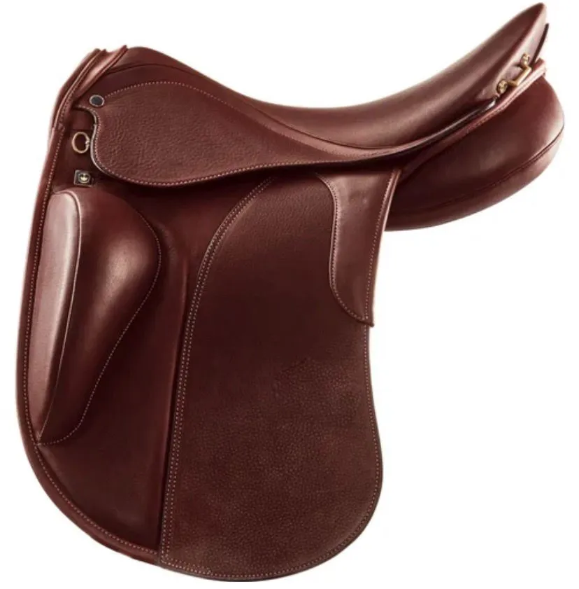 Leather english close contact saddle